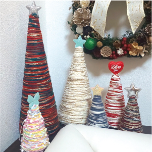 引き揃え糸で作るクリスマスツリー_第10回葛西新聞フェス ハンドメイドマルシェ 引き揃え糸で作るクリスマスツリー_第10回葛西新聞フェス ハンドメイドマルシェ