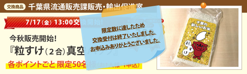 千葉県流通販売課販売・輸出促進室_粒すけ(2合)真空パック 千葉県流通販売課販売・輸出促進室_粒すけ(2合)真空パック