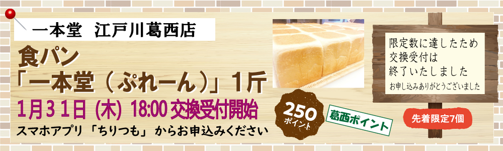 一本堂 江戸川葛西店_食パン 「一本堂(ぷれーん)1斤」 一本堂 江戸川葛西店_食パン 「一本堂(ぷれーん)1斤」